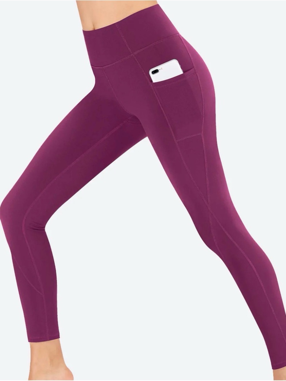 ♥️ Xersion Women's High-Rise Pocket Leggings in Plum